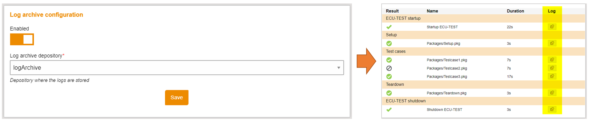 SaveAndShowLogsFromTestCaseExecution