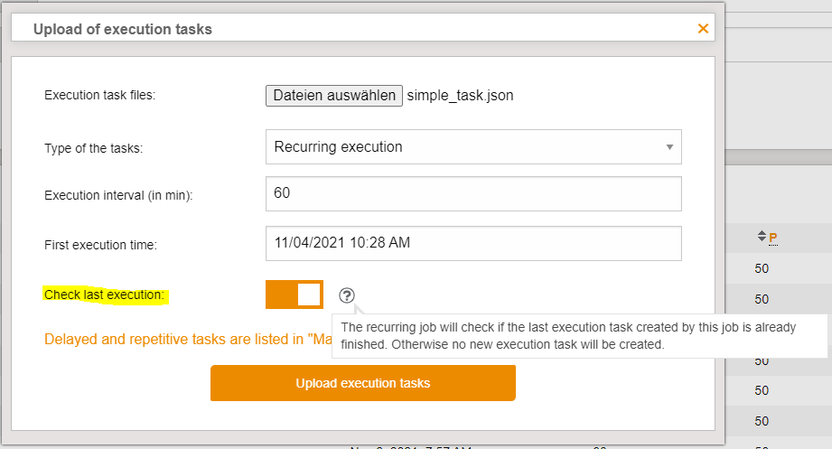 RecurringTestExecutionJobOption