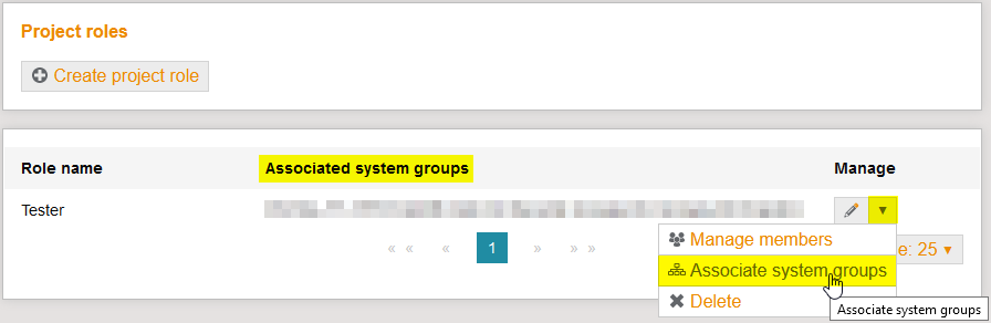 AssociateLdapSystemGroupToProjectRoles