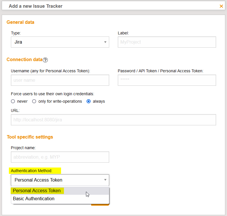 JiraPersonalAccessTokenConfig