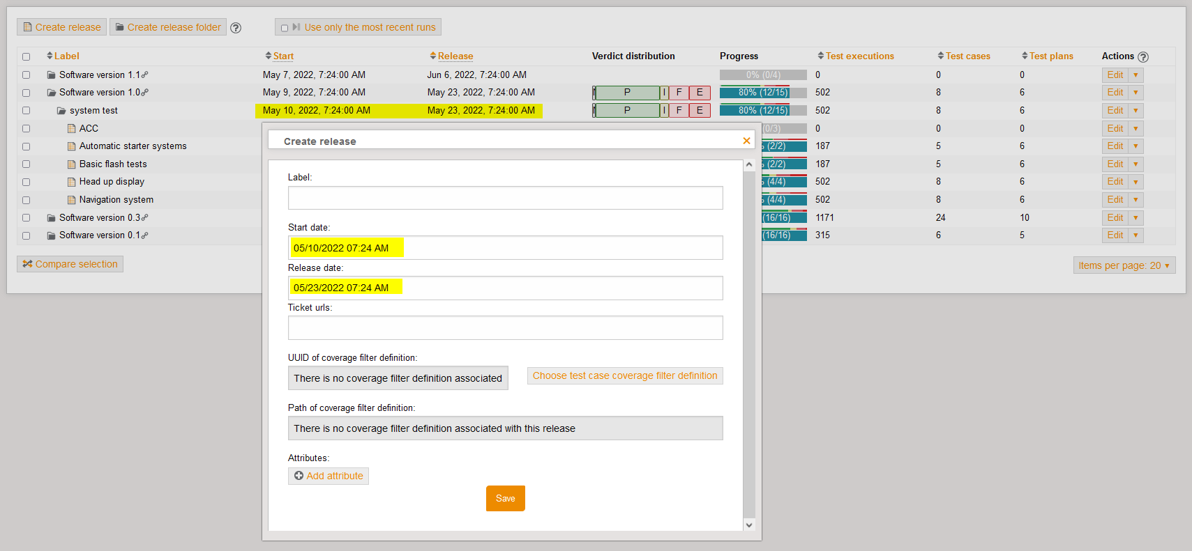 PlanNewReleaseWithDateRange