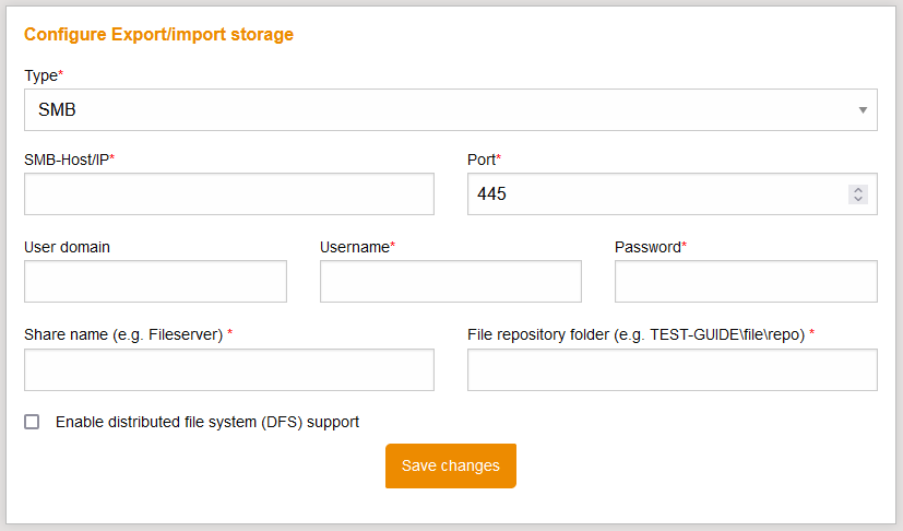 ExportImportStorageConfiguration