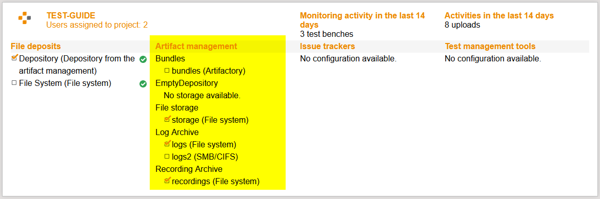 SystemStatusPageWithDepositoriesAndStorages