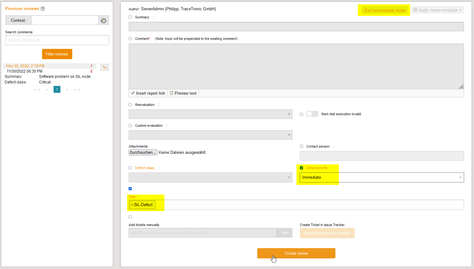IncrementalBulkReview