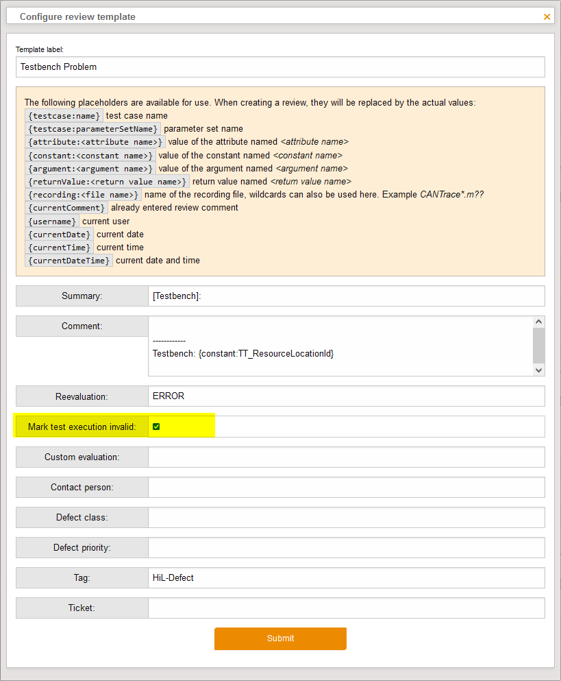 ReviewTemplatesMarkTestExecutionAsInvalid