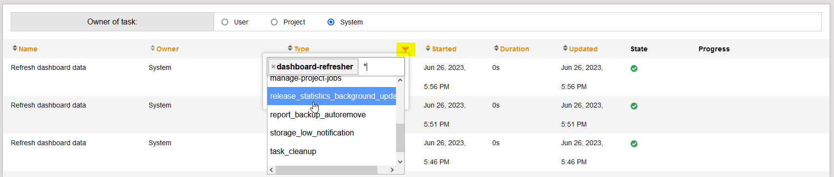 FilterAndShowHiddenBackgroundTasks