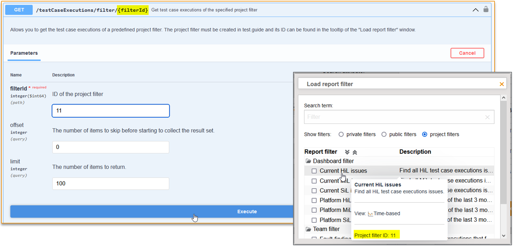 RestApiProjectFilter