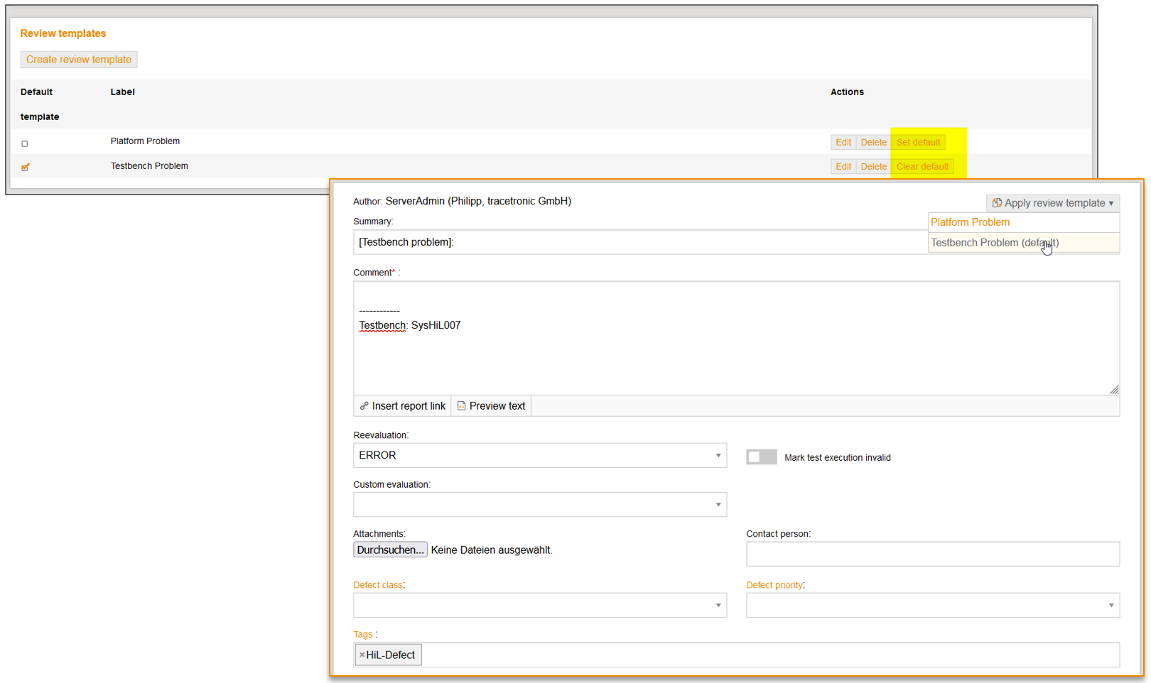 SetDefaultReviewTemplate