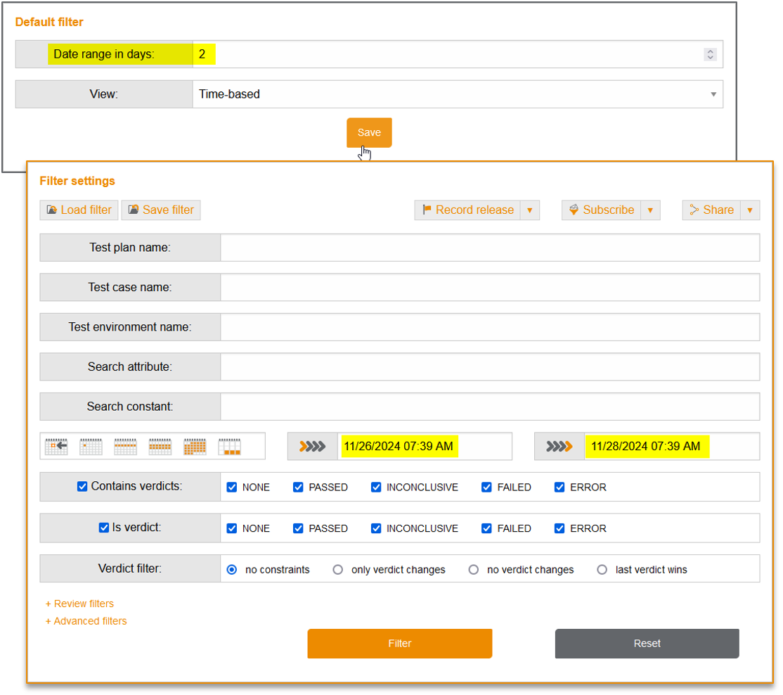DefaultSettingForFilterRange