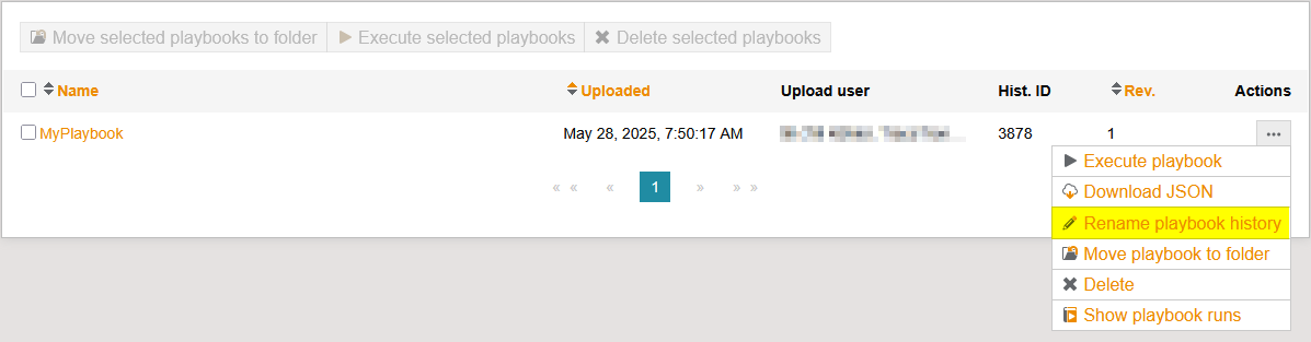 av RenamePlaybookHistory