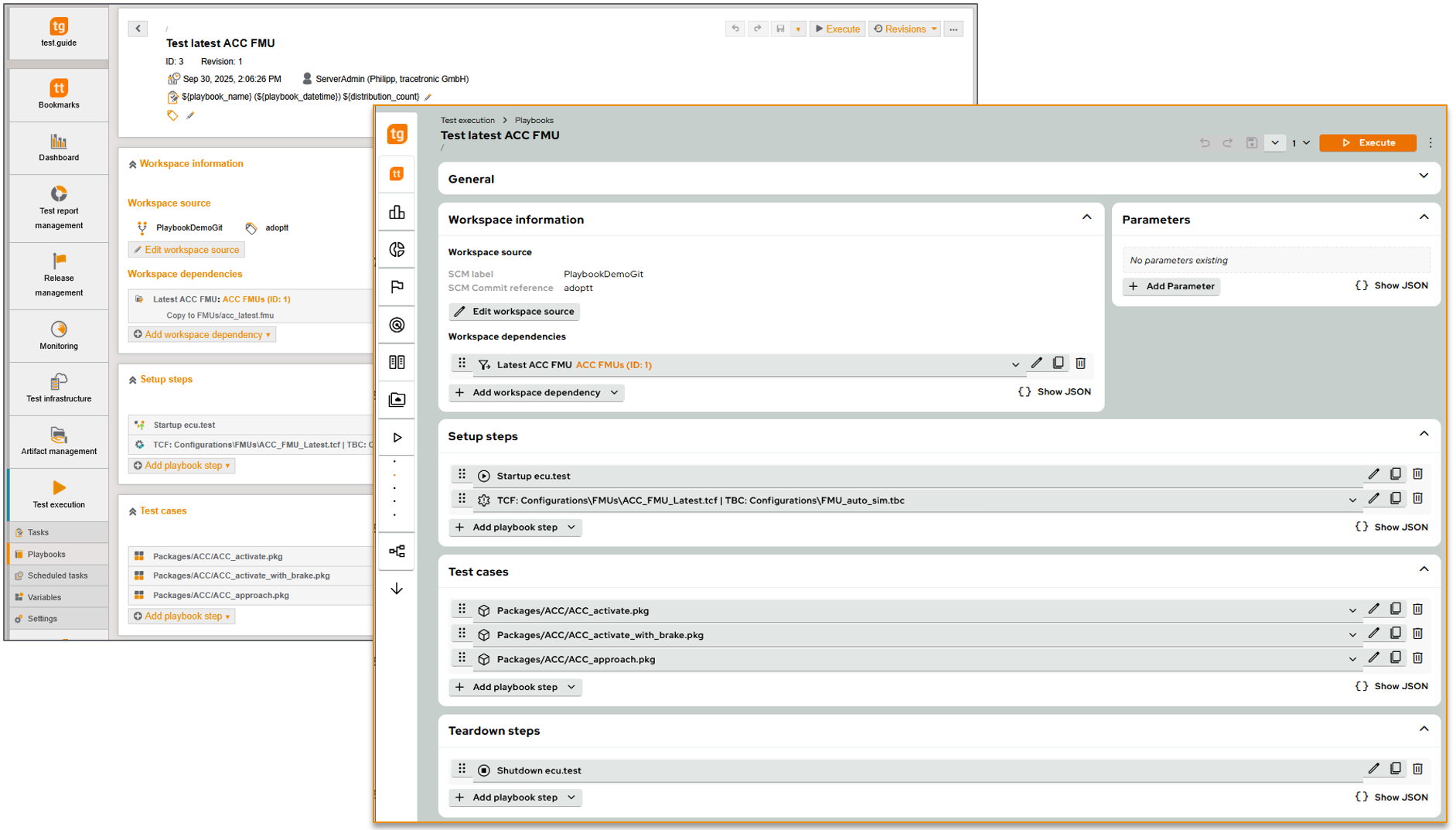 NewUI ExecutionTasks
