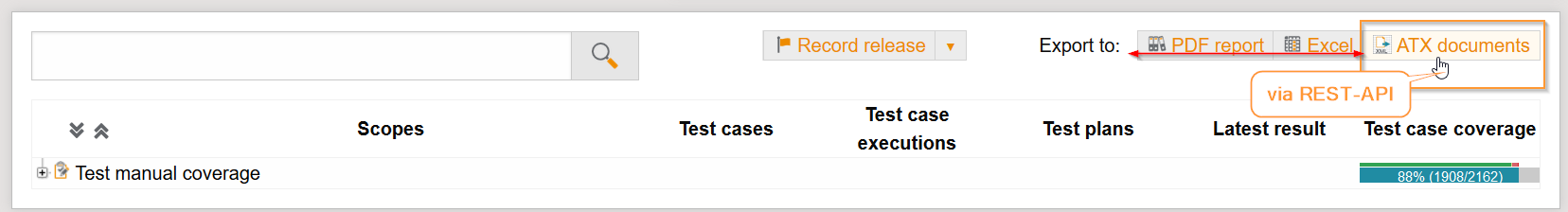 ExportCoverageViaApi