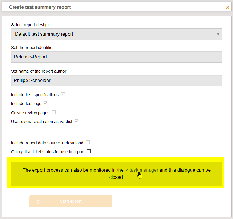TaskManager PDFExport