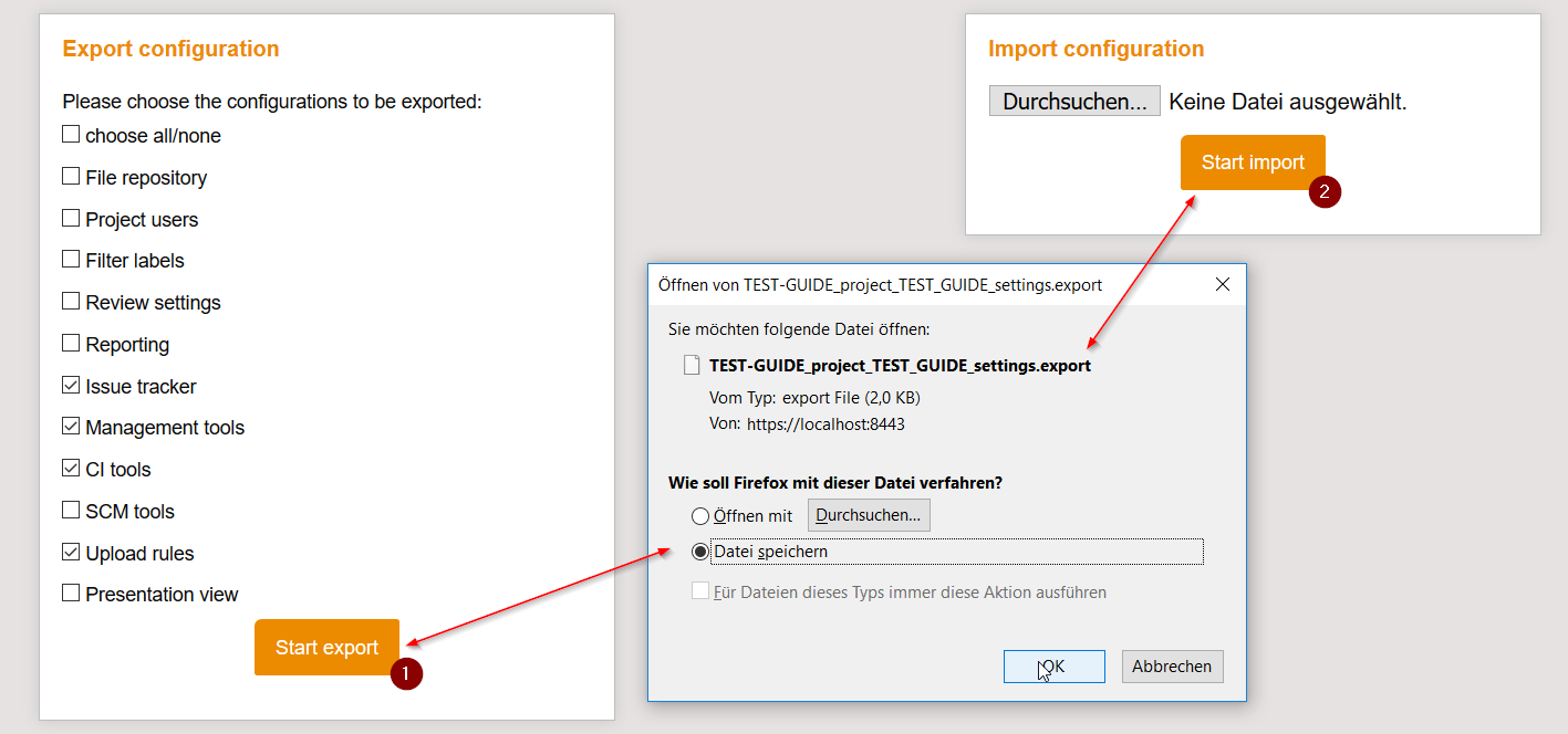 ExportImportProjectSettings