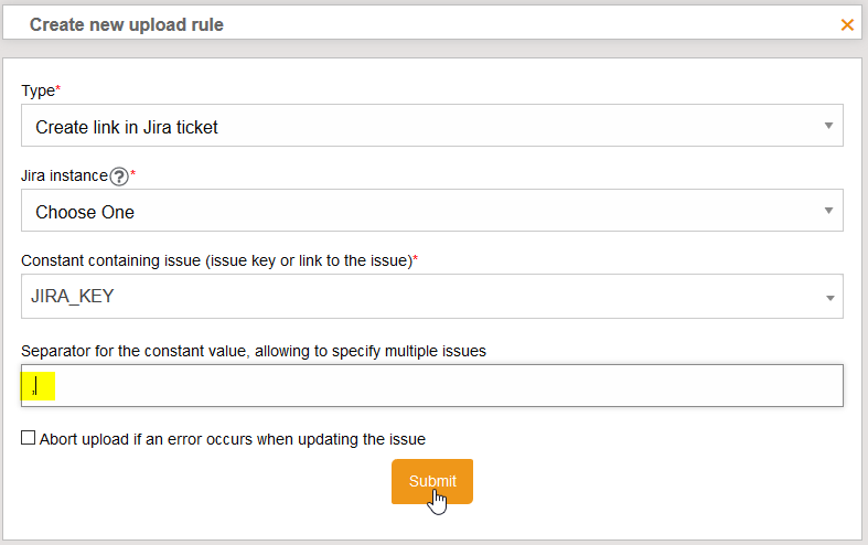 JiraUploadRuleSeparator
