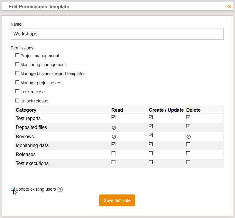 PermissionTemplateUserUpdate