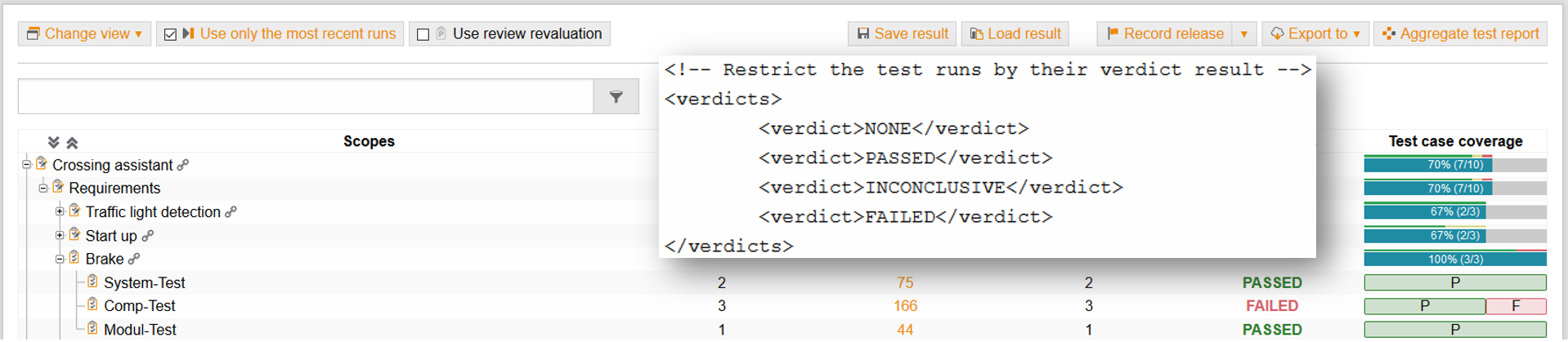 CoverageVerdictFilter