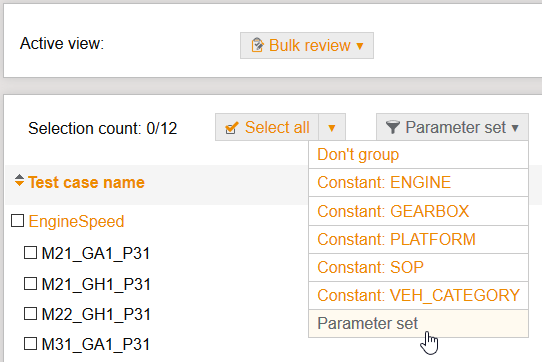 BulkReviewGroupByParameterSet