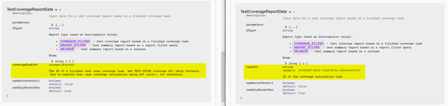 CoverageReportApiChange