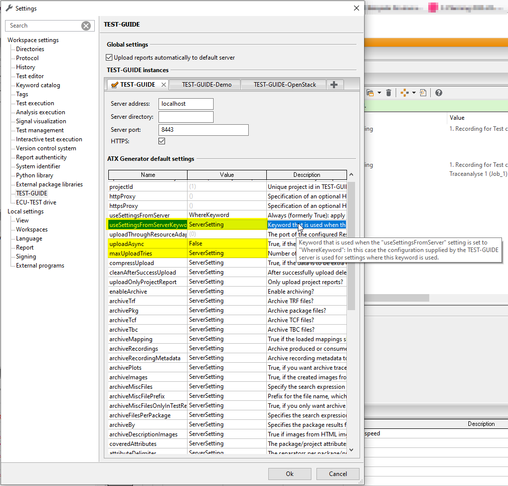 UseSettingsFromServerKeyword