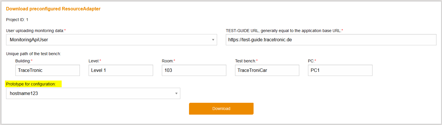 EasySetupResourceAdapterWithTestBenchTemplate